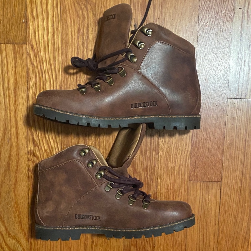 Birkenstock Dark Brown Leather Boots